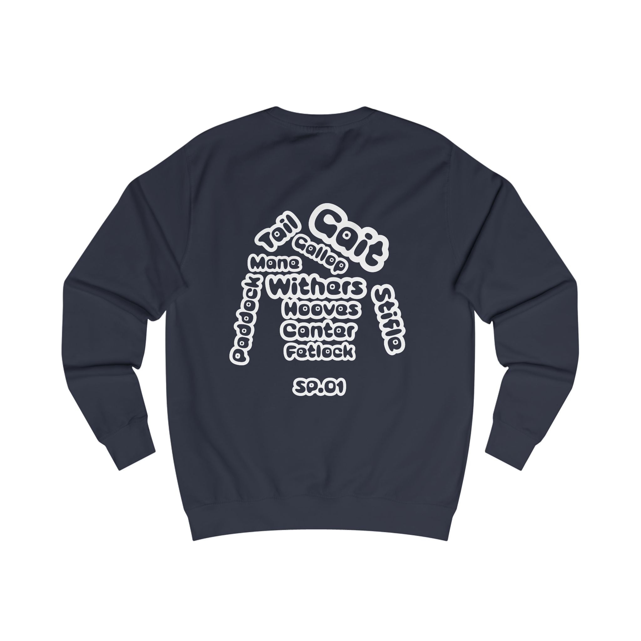 Silk and Paddock Sweatshirt - SP.01 - Navy/White
