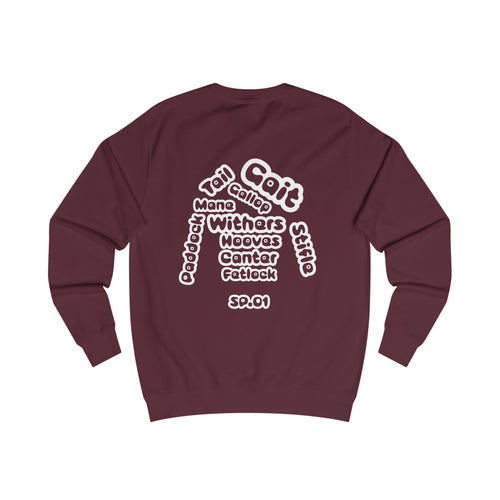 Silk and Paddock Sweatshirt - SP.01 - Burgundy/White