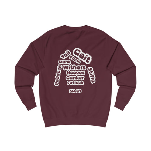 Silk and Paddock Sweatshirt - SP.01 - Burgundy/White