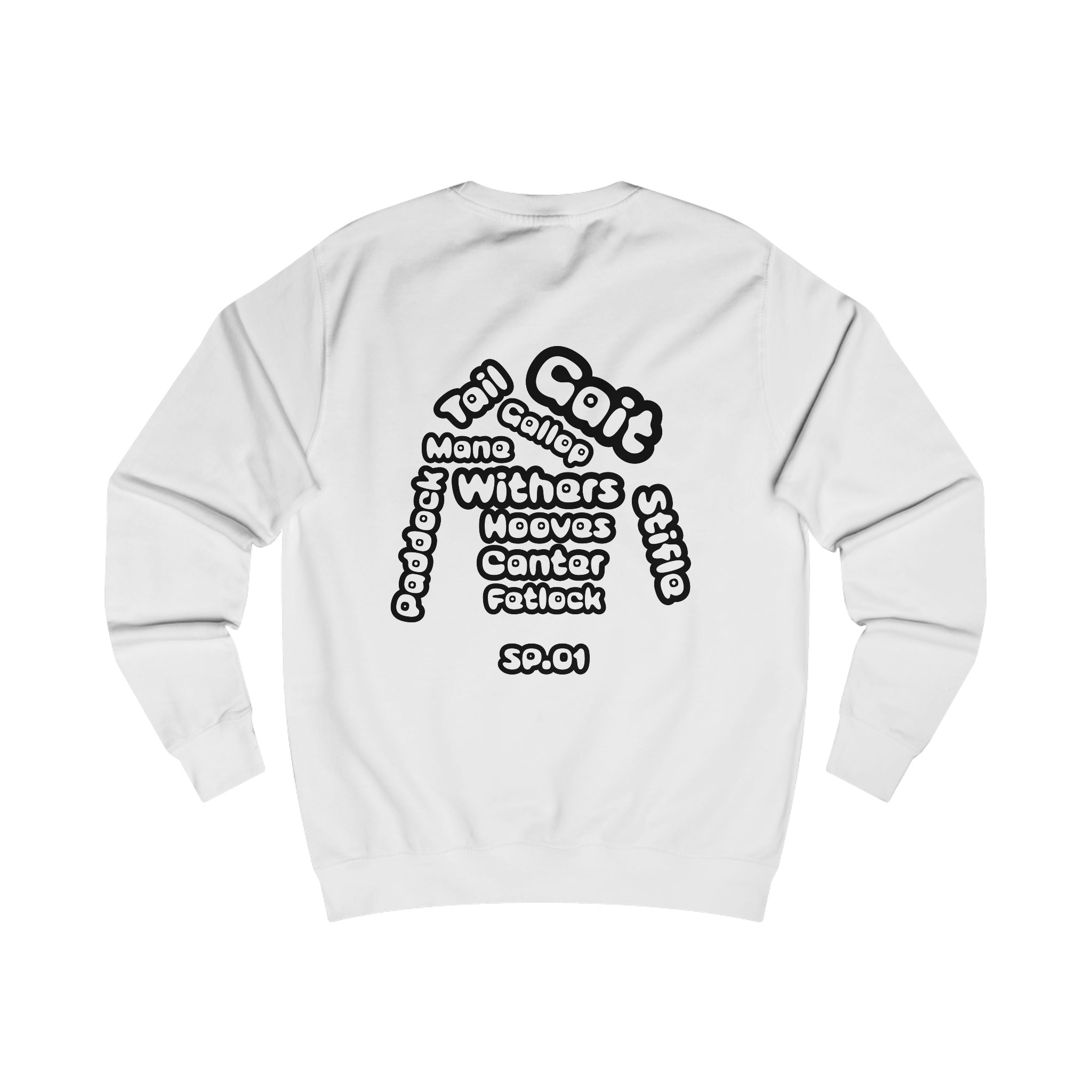 Silk and Paddock Sweatshirt - SP.01 - White/Black
