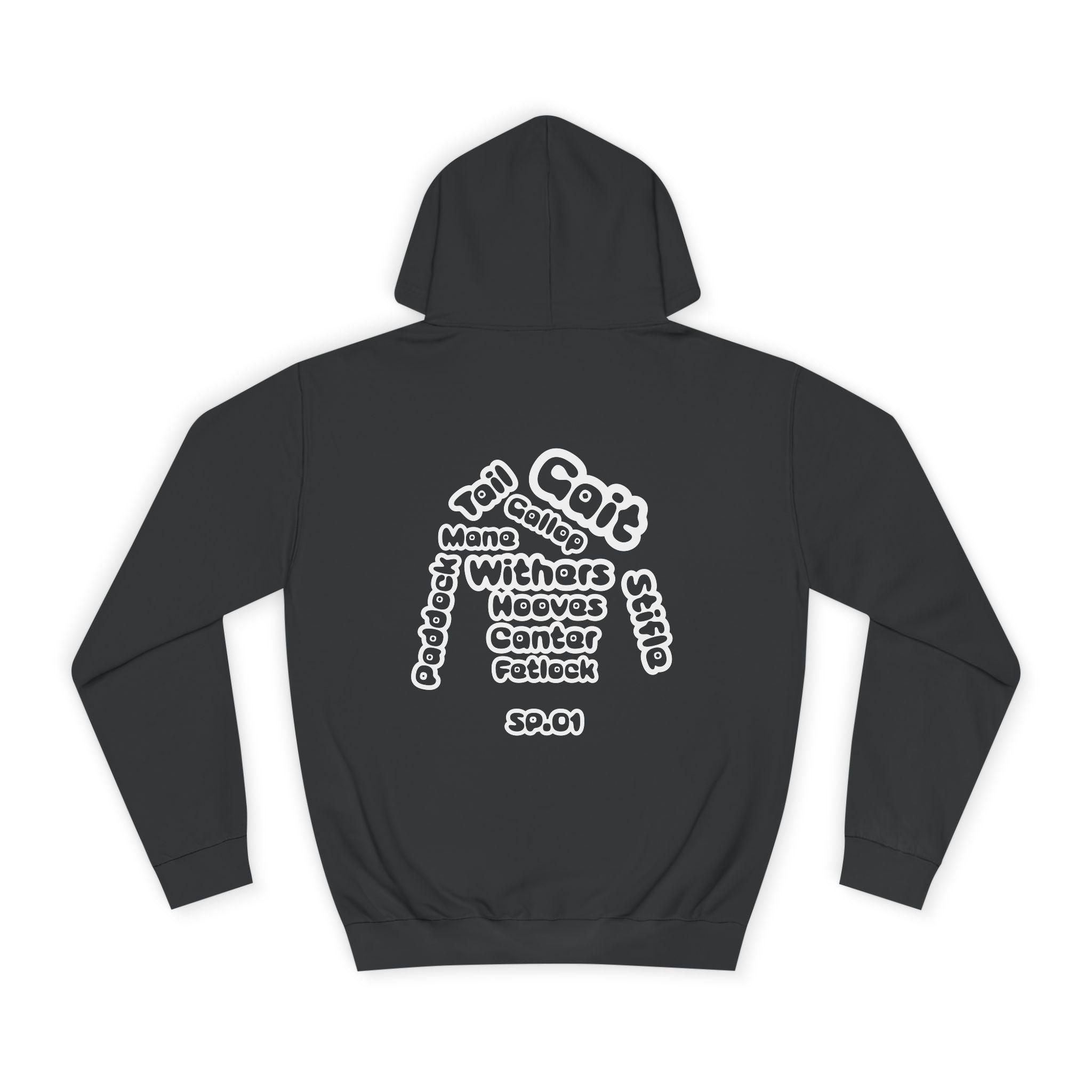 Silk and Paddock Hoodie - SP.01 - Black/White
