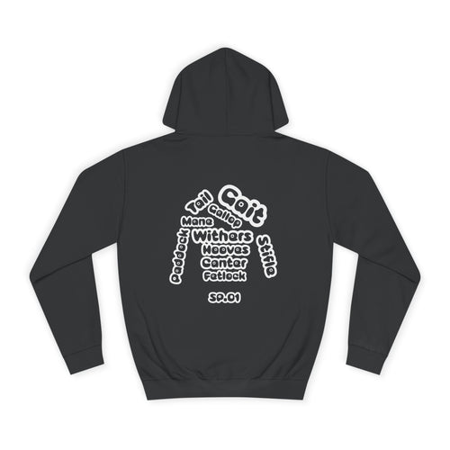 Silk and Paddock Hoodie - SP.01 - Black/White