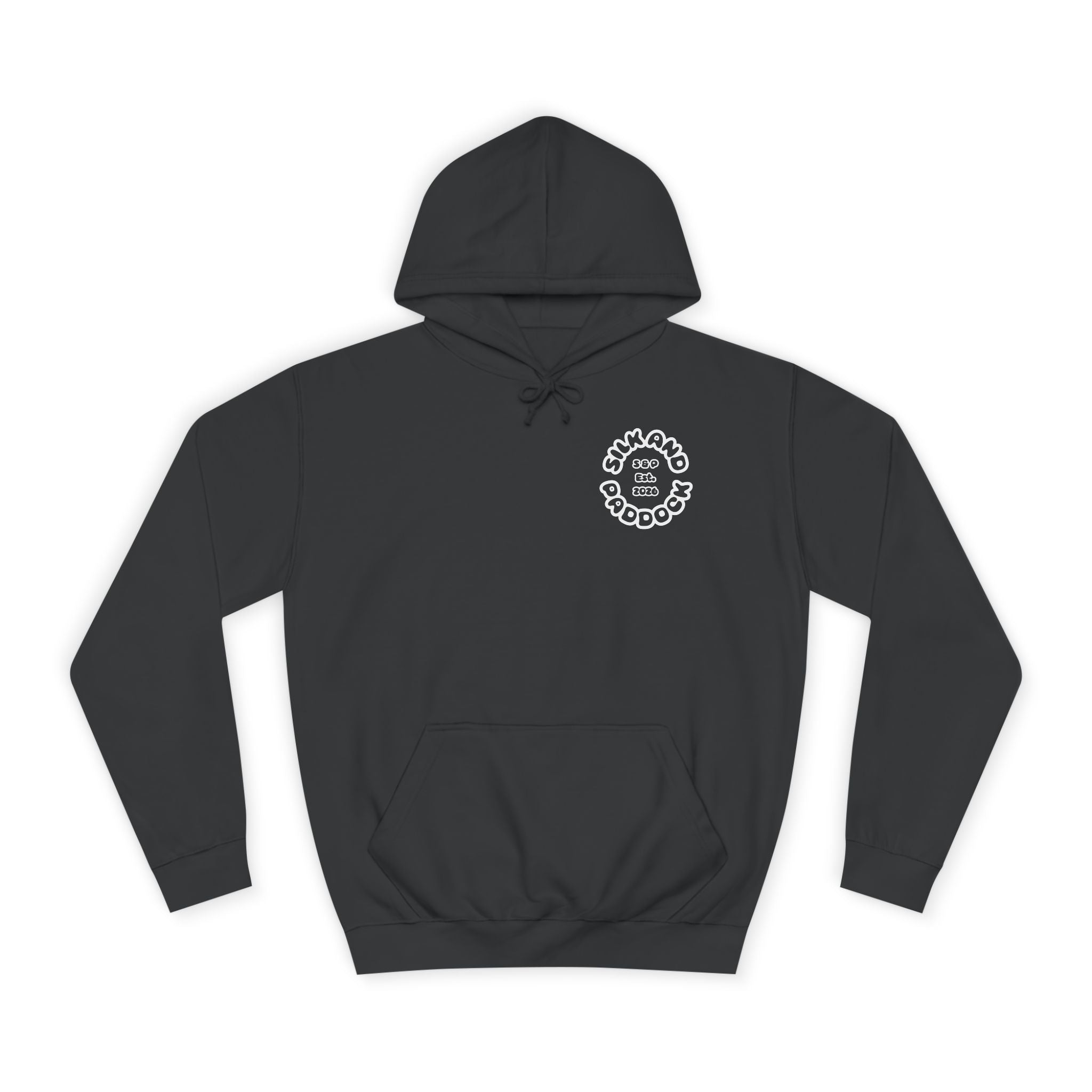 Silk and Paddock Hoodie - SP.01 - Black/White