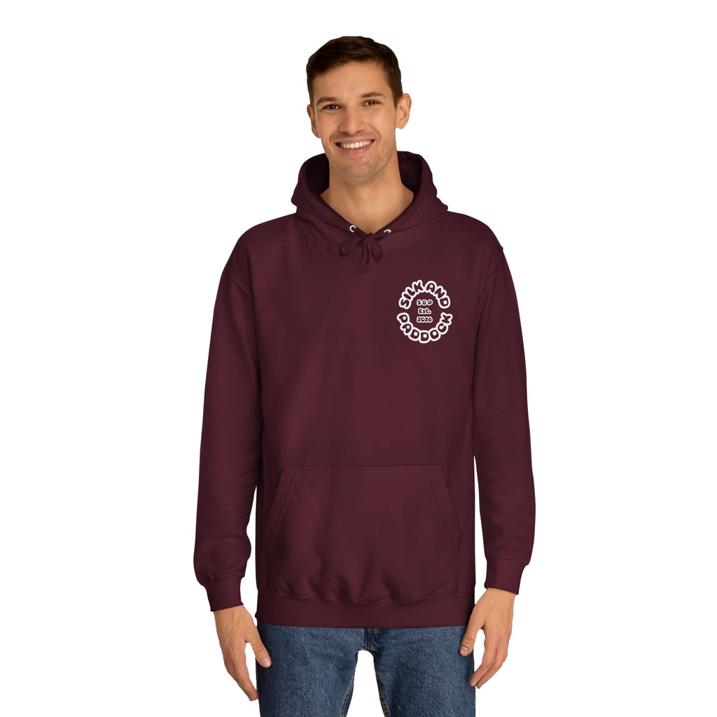 Silk and Paddock Hoodie - SP.01 - Burgundy/White