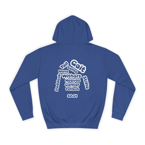 Silk and Paddock Hoodie - SP.01 - Blue/White