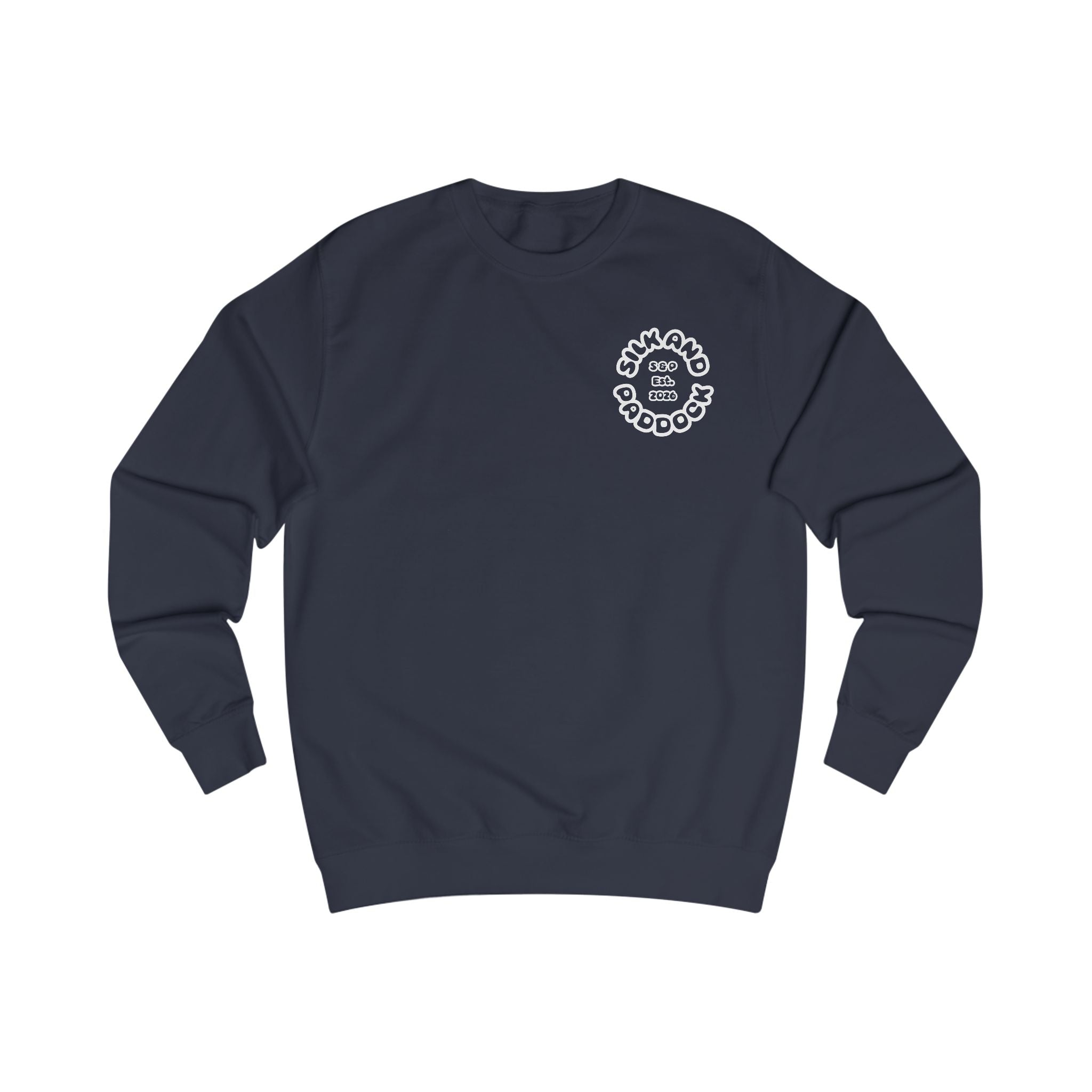 Silk and Paddock Sweatshirt - SP.01 - Navy/White