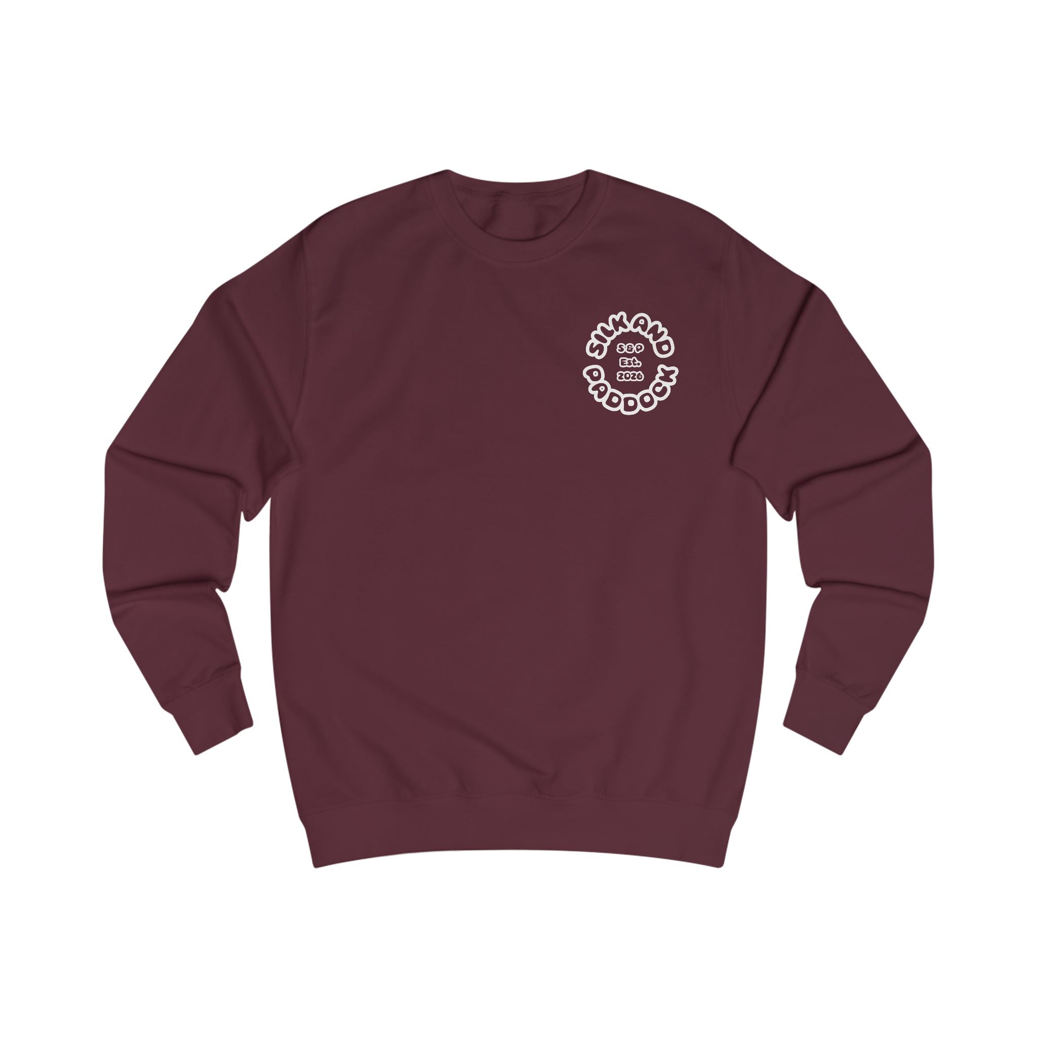Silk and Paddock Sweatshirt - SP.01 - Burgundy/White