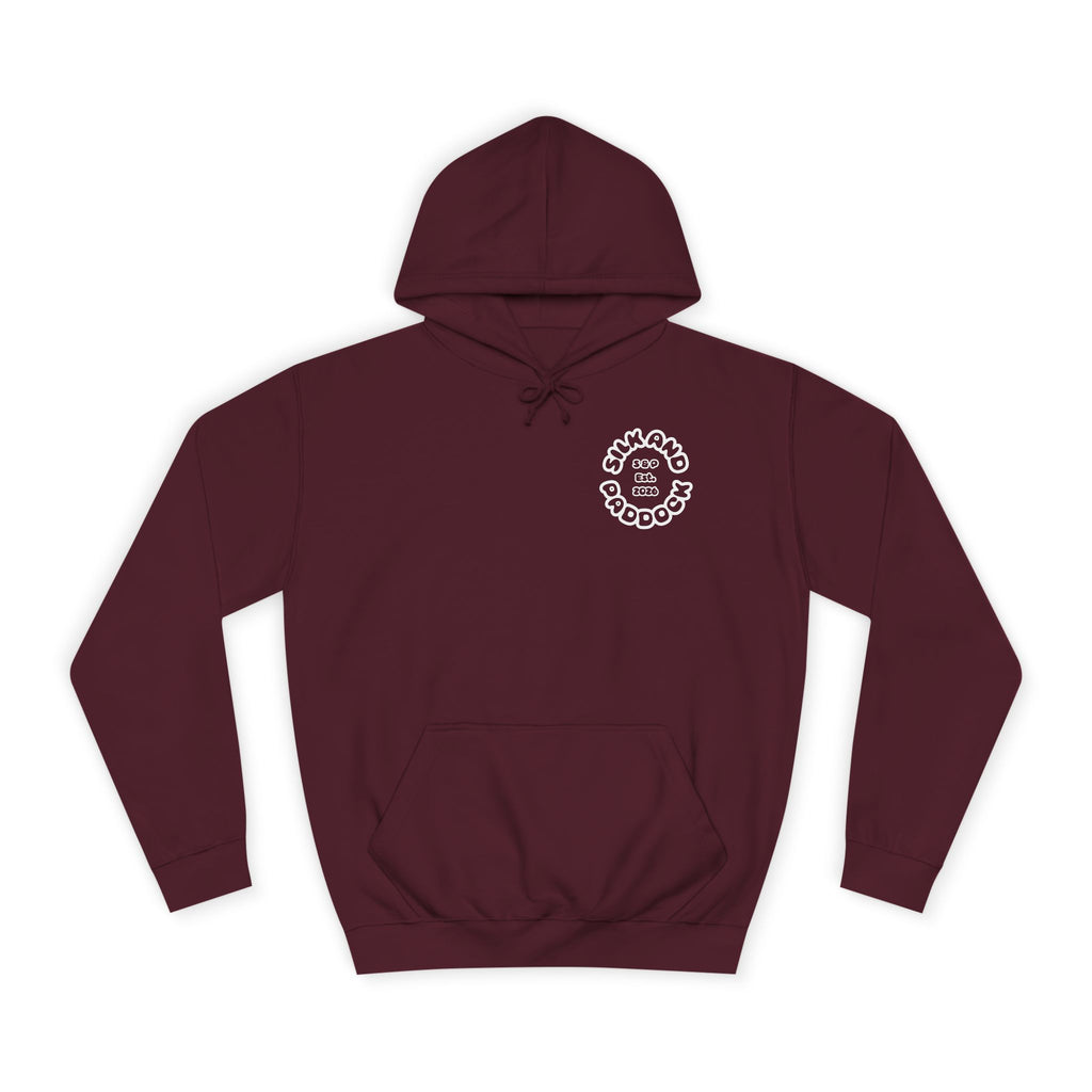 Silk and Paddock Hoodie - SP.01 - Burgundy/White