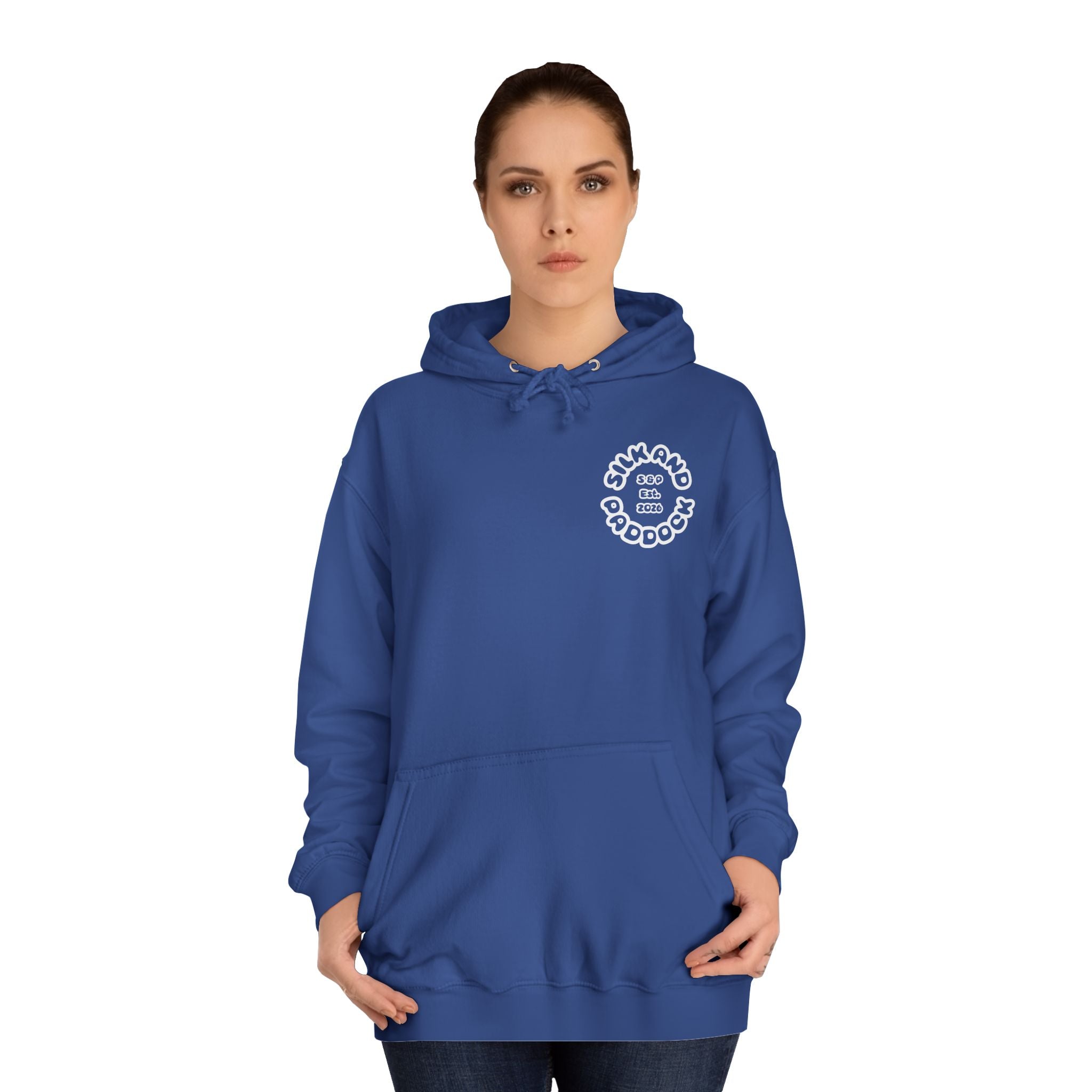 Silk and Paddock Hoodie - SP.01 - Blue/White
